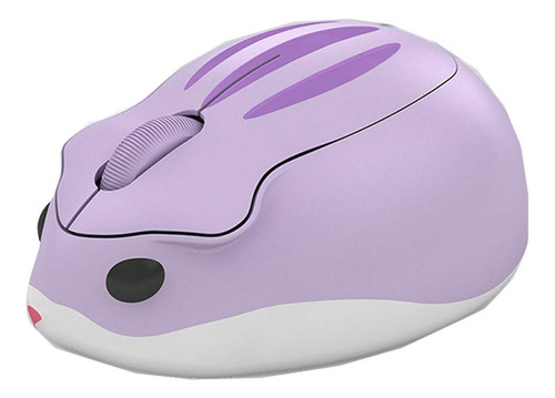Mouse Inalámbrico Sxban, Diseño De Hamster, 1200dpi, Púrpura