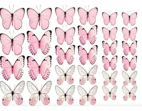 Mariposas Comestibles De Papel Arroz