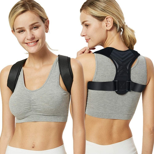 Imagen 8 de 10 de Corrector Postura Espalda Ajustable Faja Alivia Dolor Unisex