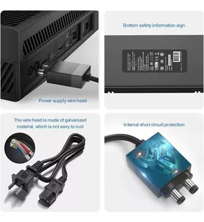 Power Supply Replacement For Xbox One With Power Cord,glowan