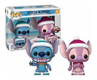 Funko Pop Stitch & Angel Christmas Pack Disney Lilo & Stitch
