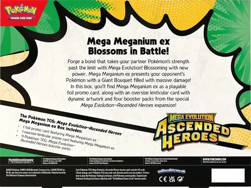 Conjunto De Cartas Mega Evolution Ascended Heroes Mega Meganium ex