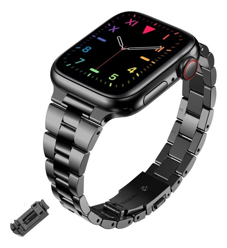 Correa De Acero Para Apple Watch Para Mujer Pulsera De Lujo