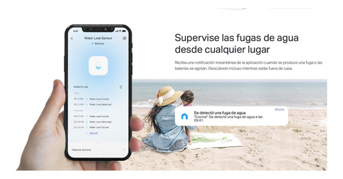 Smart Sensor Para Fuga De Agua Tapo - Requiere Hub Matter