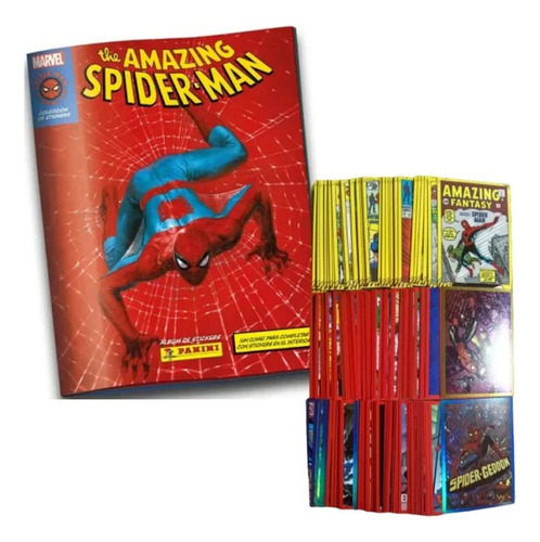 75 Estampas + 18 Tarjetas Spiderman 60 Años Panini Spiderman Spiderman