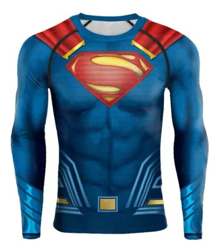 Tops Camisa Compresión Con Estampado De Superman For Hombre
