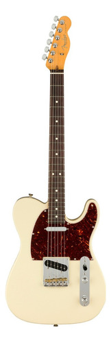 Guitarra eléctrica Fender American Professional II Telecaster de aliso olympic white brillante con diapasón de palo de rosa