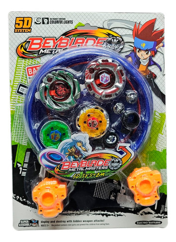 Estadio Trompo Beyblade Guerra + 2 Beyblade Juguete Lanzador