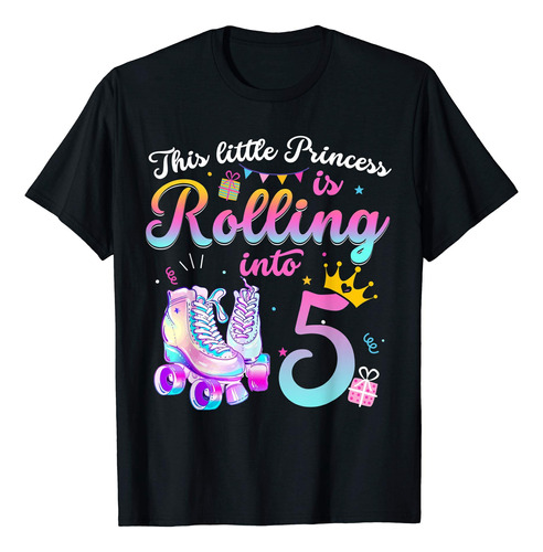 Camiseta De 5 Aos Para Fiesta De Nia De 5 Aos