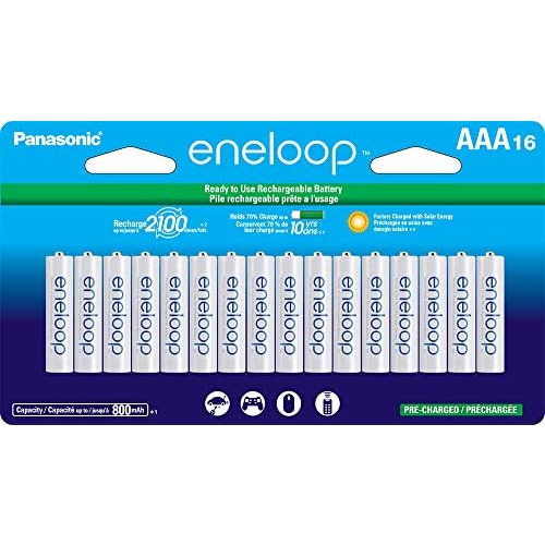 Pilas Aaa Recargables Eneloop De 2100 Ciclos De Níquel...