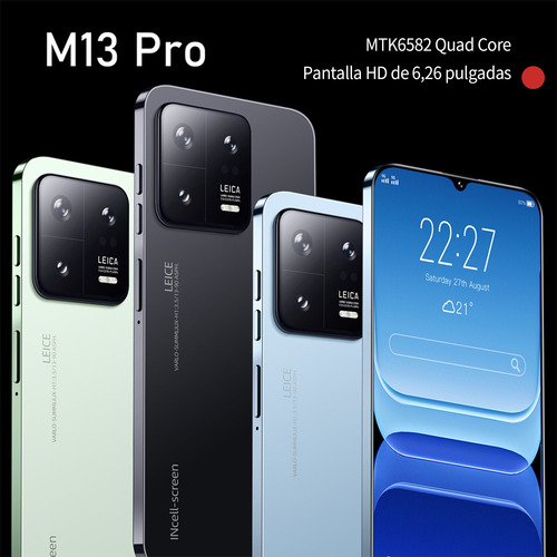 Celular Android M13 Pro De 6.26 Pulgadas Ram2gb Y Rom16gb