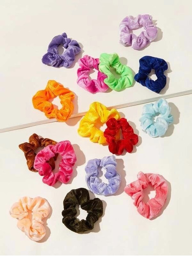 6 Unidades Colet Scrunchies