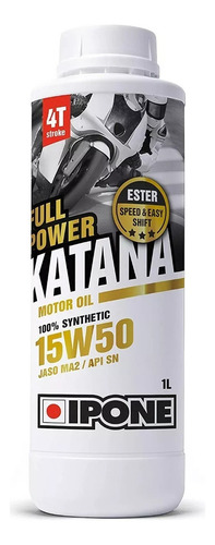 Aceite Ipone Katana 15w50 4t Full Power Para Motor De Moto