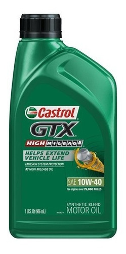 Aceite Castrol Gtx 10w40 6/1qt