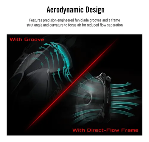 Ventilador Asus Rog Strix Xf120 Silencioso 120 Mm 1800 Rpm