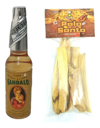 Água Florida Peruana Sândalo 70ml+ Palo Santo 50g Entusiasmo