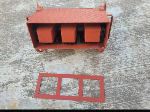 Molde Block Hueco 12x20x40 Con Acción Mecánica De Desmolde