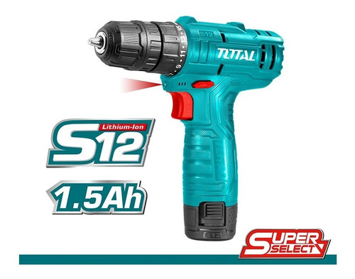 Imagen 2 de 3 de Taladro Inalámbrico Profesional 3/8 (13mm) 12v Total