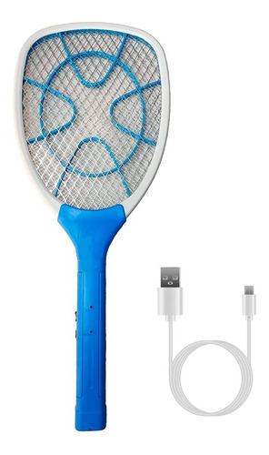 Imagen 1 de 10 de Raqueta Electrica Mata Mosca Mosquito Recargable Usb