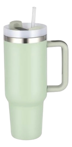 Vaso Térmico Con Manija 1,18l Deporte Adultos Verde