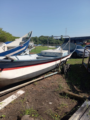 Canoa Fibra,motor Yamar22 Com Reversor Yamar Original,pesca