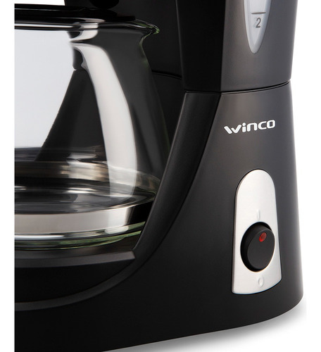 Cafetera Electrica Semi Automatica Filtro Vidrio Winco W1930