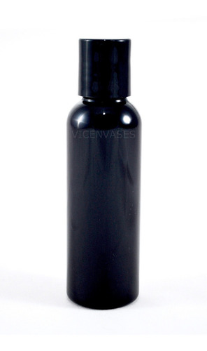 500 Pzs Envase Botella Plastico Pet Negro 60ml. Tapa Disktop