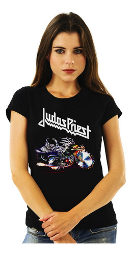 Polera Mujer Judas Priest Painkiller Metal Impresión Directa