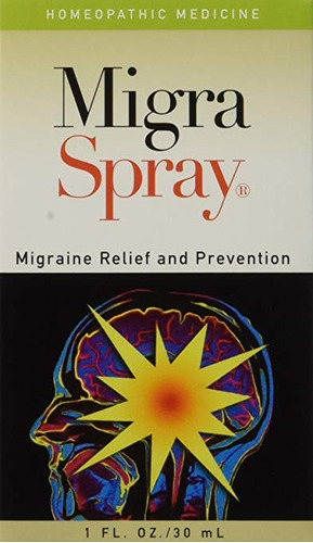 Migraspray ~ All Natural Migraña De Ayuda Y Prevención, 1 Oz