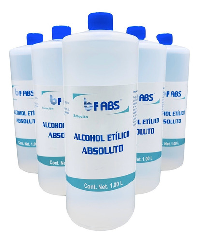 Alcohol Absoluto 99.99 G.l. R.a. A.c.s. Etanol Caja 6 L