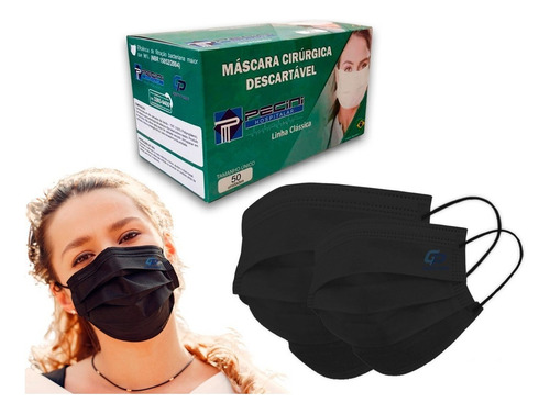 Máscaras Descartáveis em Caixa de 50 Unidades - Com Elástico e Clipe - Proteção e Higiene | Proteção para Você e Sua Família