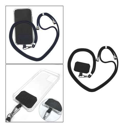 Cordón Para Teléfono Celular Ajustable Correa Gris Oscuro