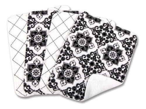 Tendencia Lab Burp Cloth Set, Levi, 4-count.