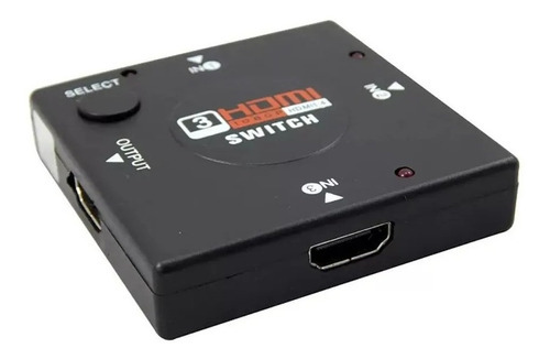 Adaptador Switch Divisor 3 Portas Hdmi Tv Game 1080p 3x1