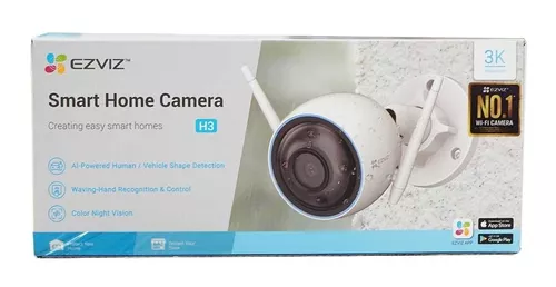 CÁMARA SEGURIDAD WIFI INALÁMBRICA EXTERIOR H3 3K 5MP EZVIZ