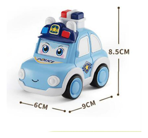 Press And Go-juguetes Educativos Para Coche De Policía