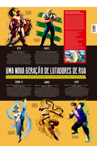 Street Fighter 6 - Arte D - Superpôster Game Master, de Editora Europa. Editorial Editora Europa, capa mole em português, 2022