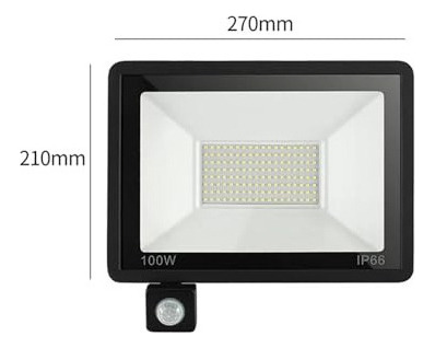 Sensor De Movimento Led Pir 100w Holofote 220v