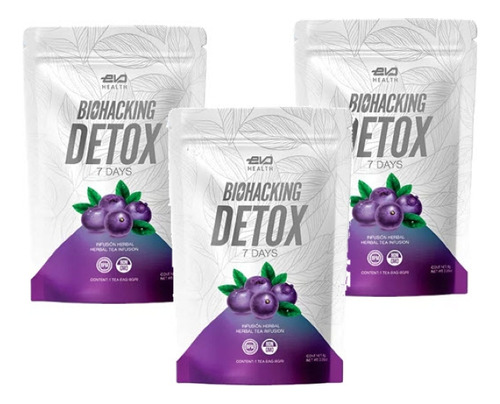 Evo Health Té Detox Herbal Adelgazar 3 Saquitos Biohacking3s