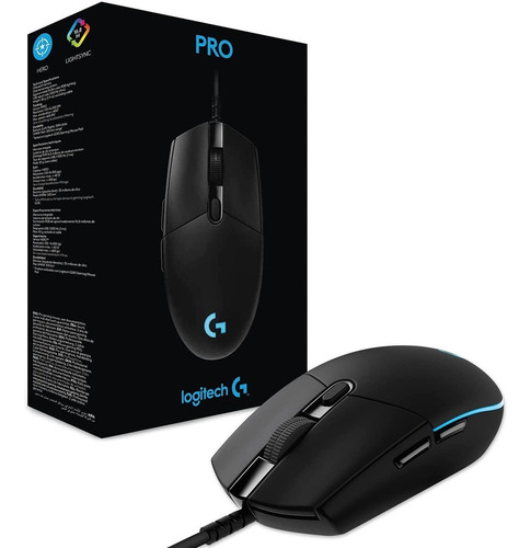 Mouse gamer de juego Logitech Pro Series G Pro Hero negro