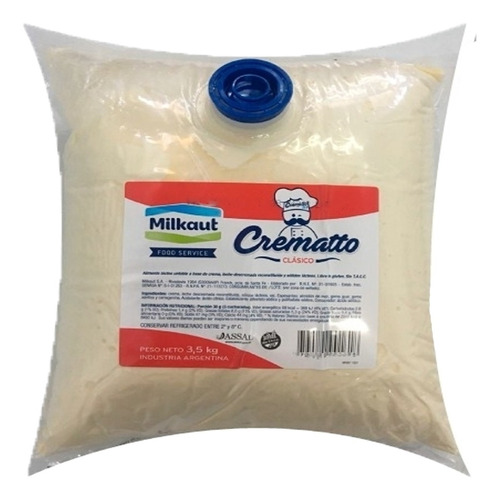 Queso Crema Crematto Milkaut X3,5 Kg