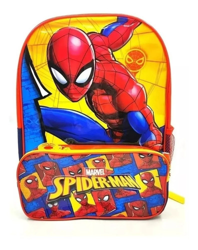 Mochila Espalda Escolar Spiderman 16 Pulgadas Playking