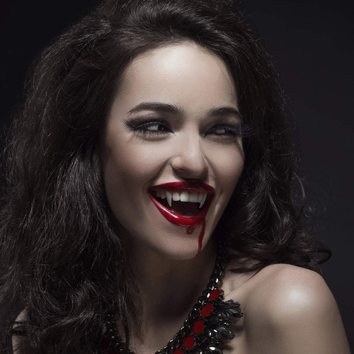 12 Pare Dientes Vampiro Colmillos Dientes Falsos P Halloween