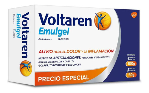 Voltaren Emulgel Diclofenaco 2.32% Pack 1pz 100g 1pz 50gr