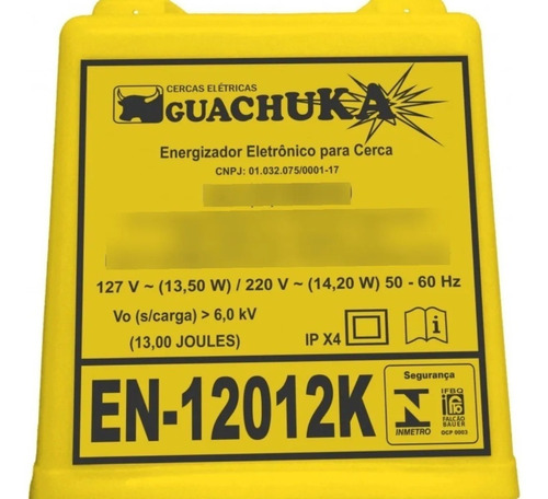 Eletrificador Cerca Elétrica En-12012k 110/220v Guachuka Rur 110V/220V