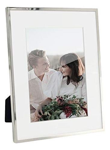 Afuly Silver Picture Frame 5x7 O 7x9 Sin White Mat Chdtb