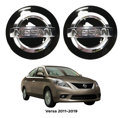 Tapón Rines De Lujo 2pz Versa 2011-2019 Nissan