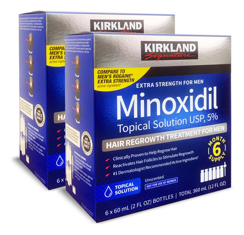 Minoxidil 5% Solución Tópica 12 Meses Tratamiento