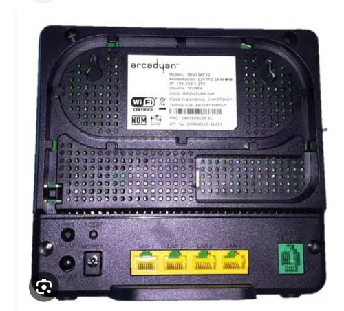 Modem Router Fibra Óptica Con Eliminador, Jumper Y Roseta (Usado)