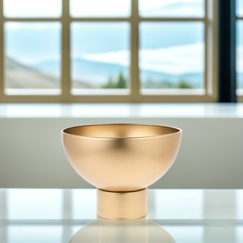 Maceta De Metal Con Base Alta, Maceta De Estilo Moderno